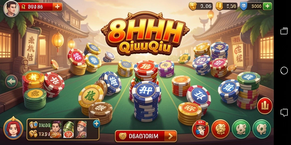Tampilan gameplay QiuQiu yang mengasyikkan di 8HHH.