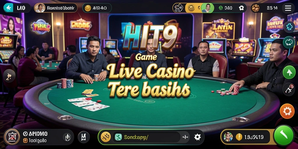 Tampilan gameplay Live Casino di HIT9 yang seru dan interaktif.