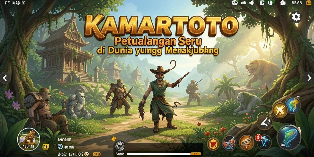 Tampilan gameplay KAMARTOTO yang mendebarkan dalam eksplorasi petualangan.