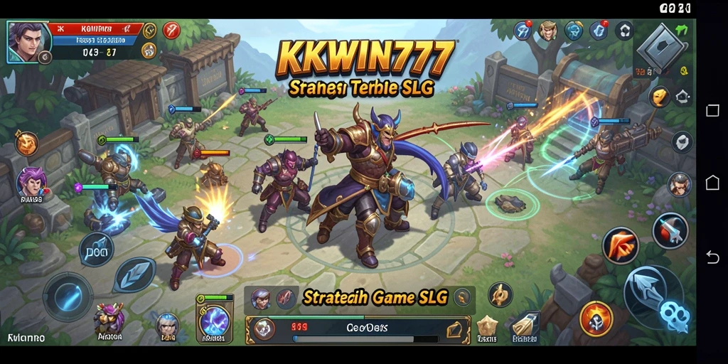 Tangkapan layar menunjukkan aksi pertempuran seru dalam KKWIN777.