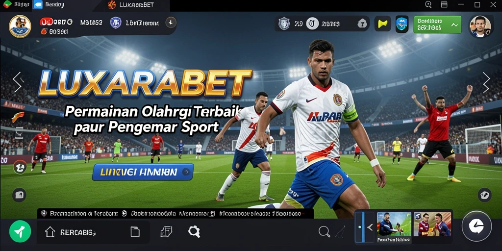 Tampilan gameplay menarik dari LUXARABET dengan berbagai olahraga.