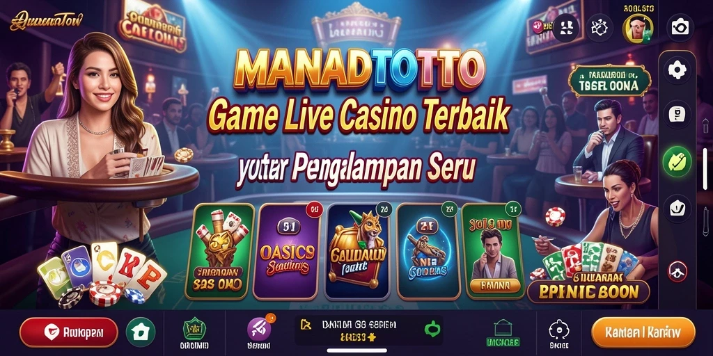 Tampilan seru gameplay Live Casino di MANADOTOTO dengan dealer profesional.