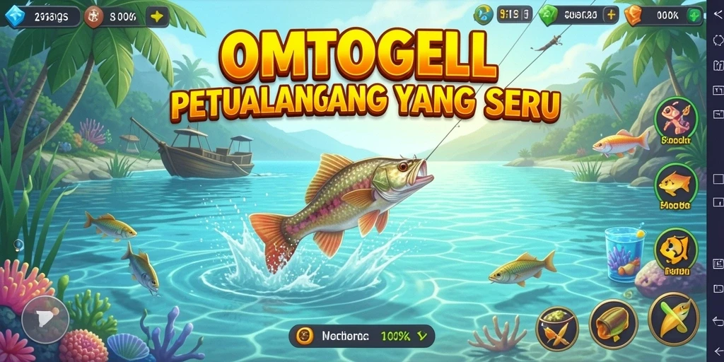 Screenshot gameplay OMTOGEL menampilkan pengalaman memancing yang mendebarkan.