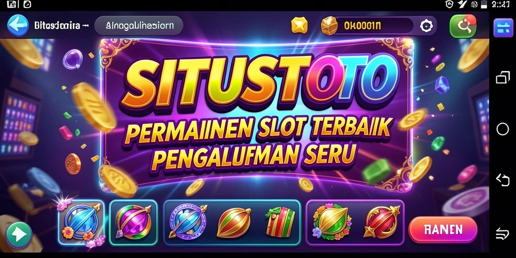 Tampilan gameplay menarik dari permainan slot SITUSTOTO.