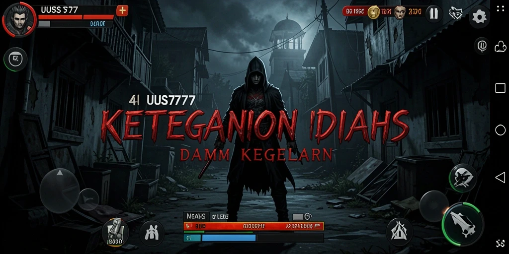 Tampilan mencekam dari gameplay UUS777 yang menakutkan.